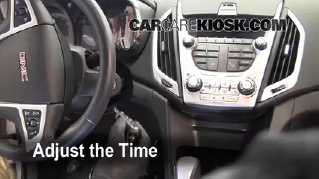 2010 GMC Terrain SLT 3.0L V6 Horloge Régler l'horloge